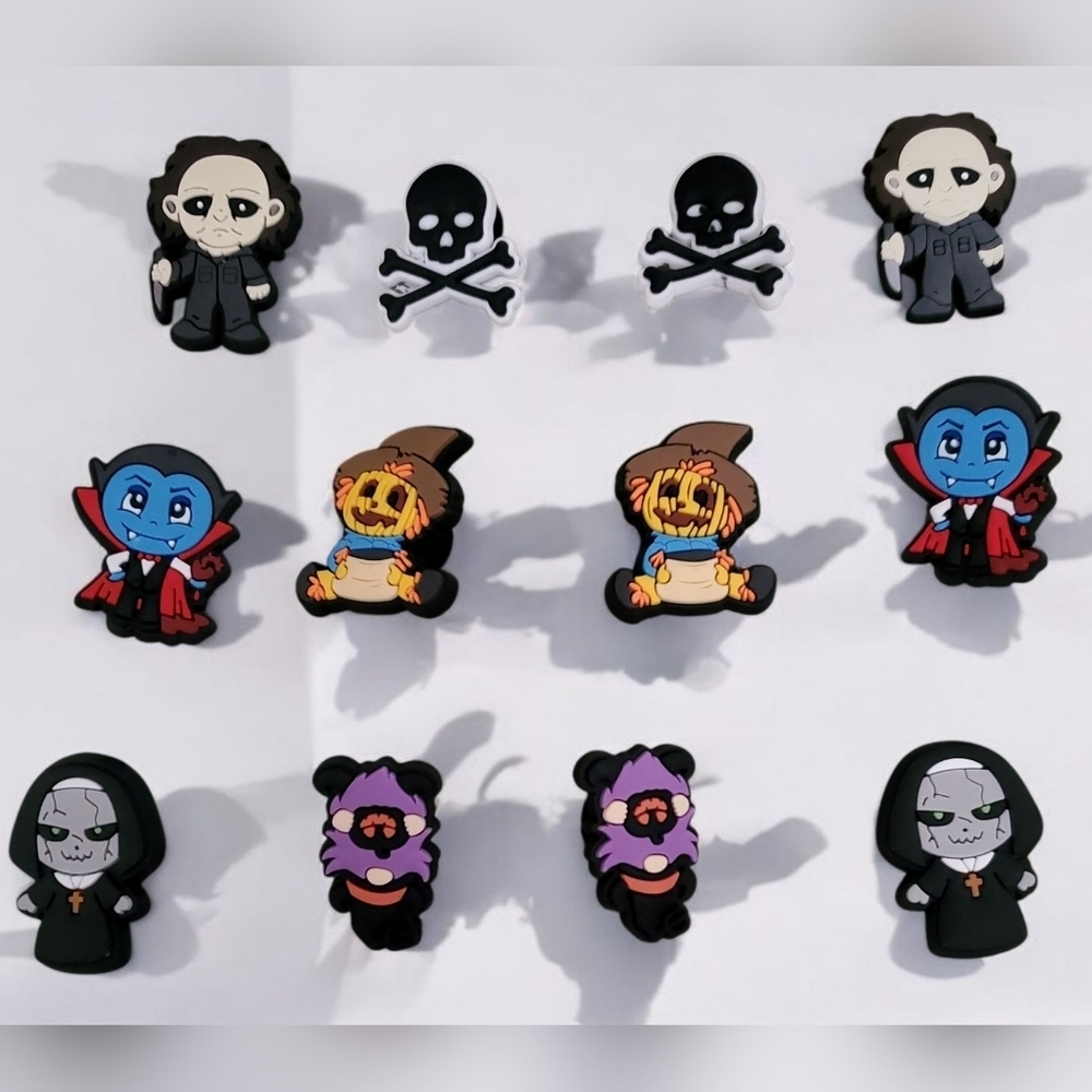 Halloween Croc Charm Bundle | Jibbitz Shoe Charms | Spooky Crocs Accessories